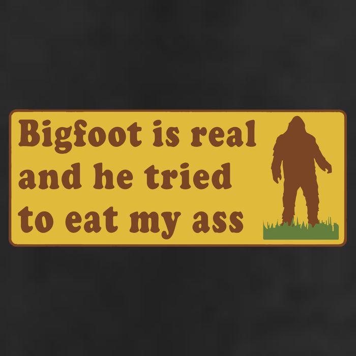Funny Meme Bigfoot Is Real And He Tried To Eat My Ass Cool Comfort Performance Bucket Hat