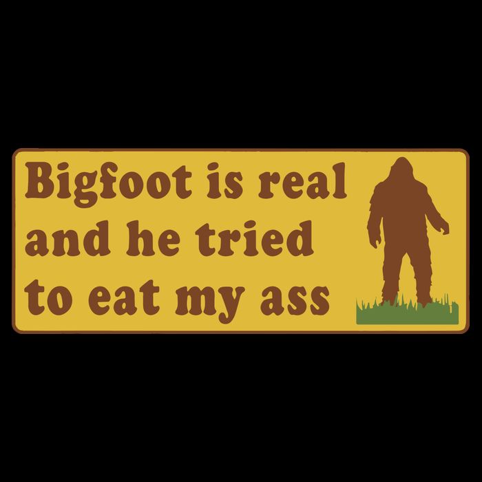 Funny Meme Bigfoot Is Real And He Tried To Eat My Ass T-Shirt