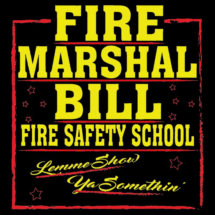 Fire Marshal Bill Safety School Funny Firefighter Cooling Performance Crew T-Shirt