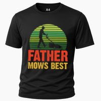 Father Mows Best Cooling Performance Crew T-Shirt
