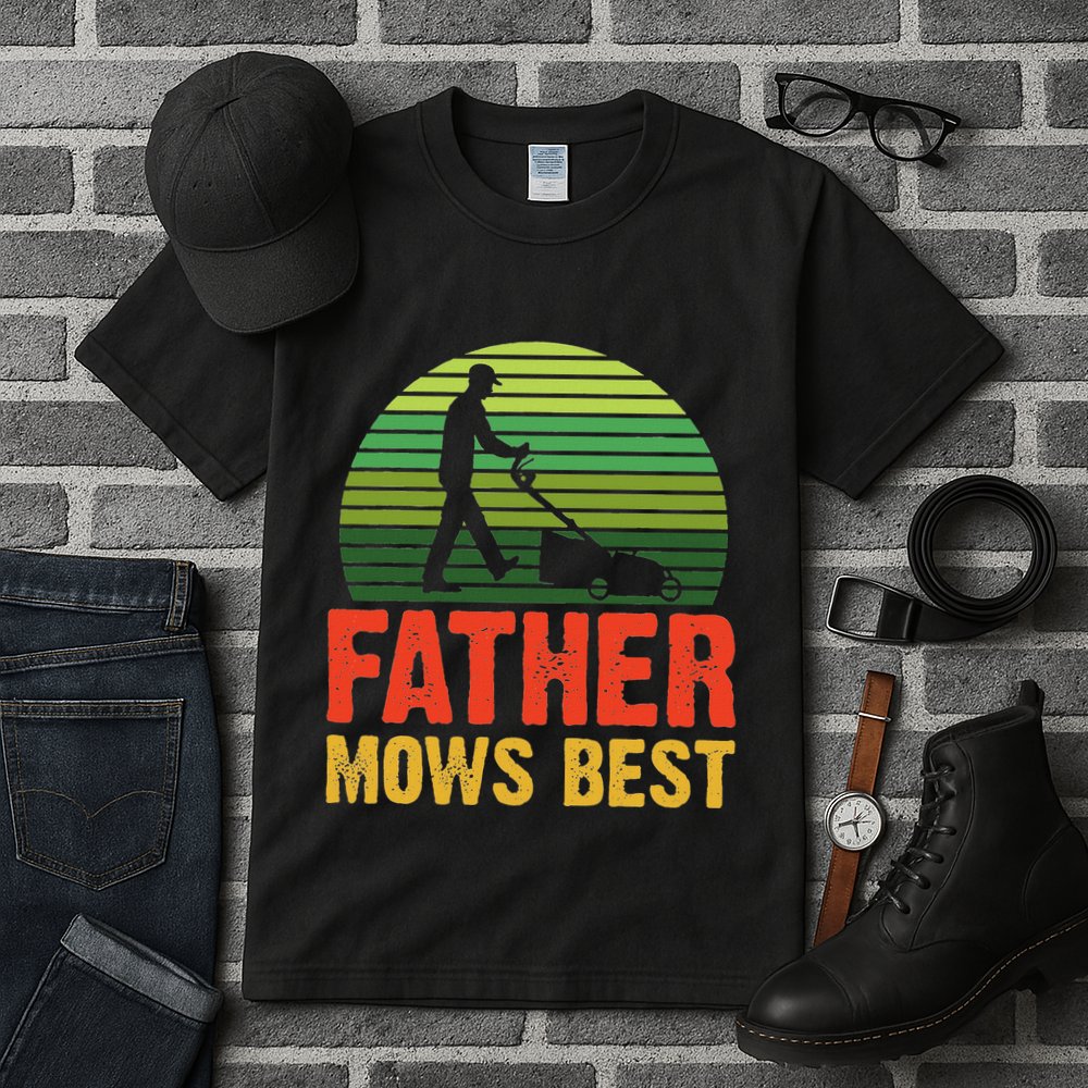 Father Mows Best Tall T-Shirt