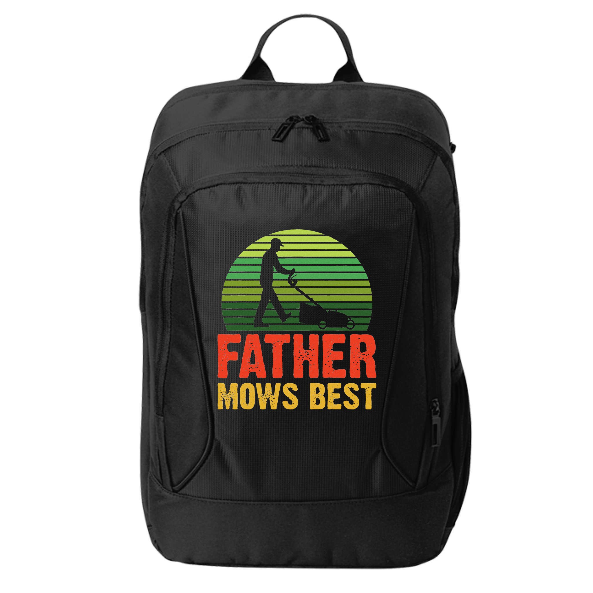 Father Mows Best City Backpack