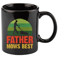 Father Mows Best 11oz C Handle Ceramic Mug