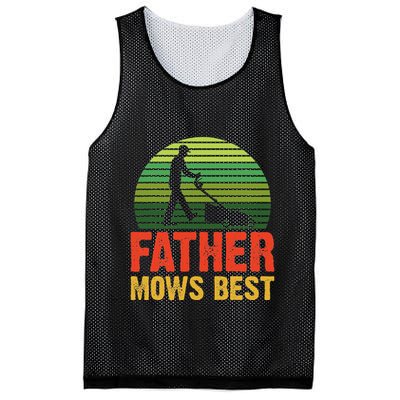 Father Mows Best Mesh Reversible Basketball Jersey Tank