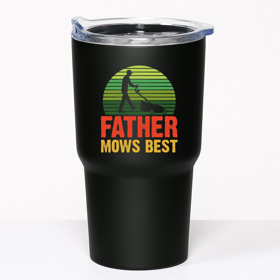 Father Mows Best Tumbler