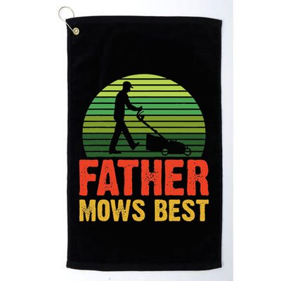 Father Mows Best Golf Towel