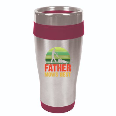 Father Mows Best 16oz Travel Tumbler