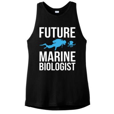 Future Marine Biologist Gift For Students Sea Life Ladies PosiCharge Tri-Blend Wicking Tank