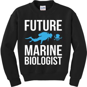 Future Marine Biologist Gift For Students Sea Life Kids Sweatshirt