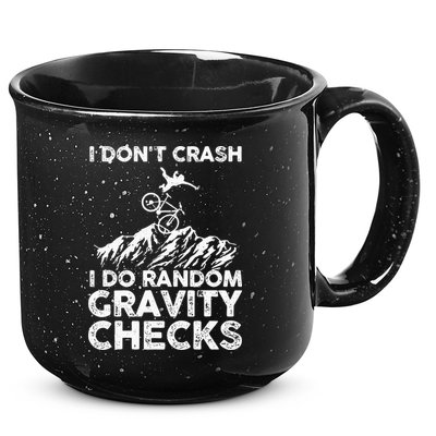 Funny Mountain Bike Art MTB Mountain Biking Lover Men Women 15oz Campfire Ceramic Mug