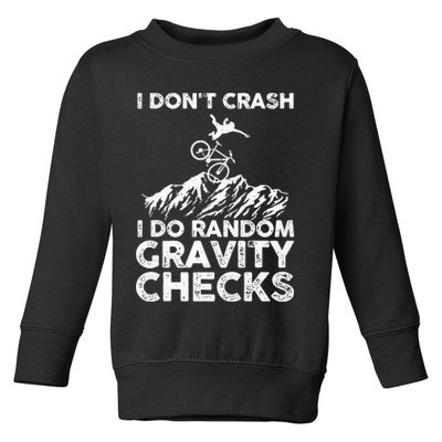 Funny Mountain Bike Art MTB Mountain Biking Lover Men Women Toddler Sweatshirt