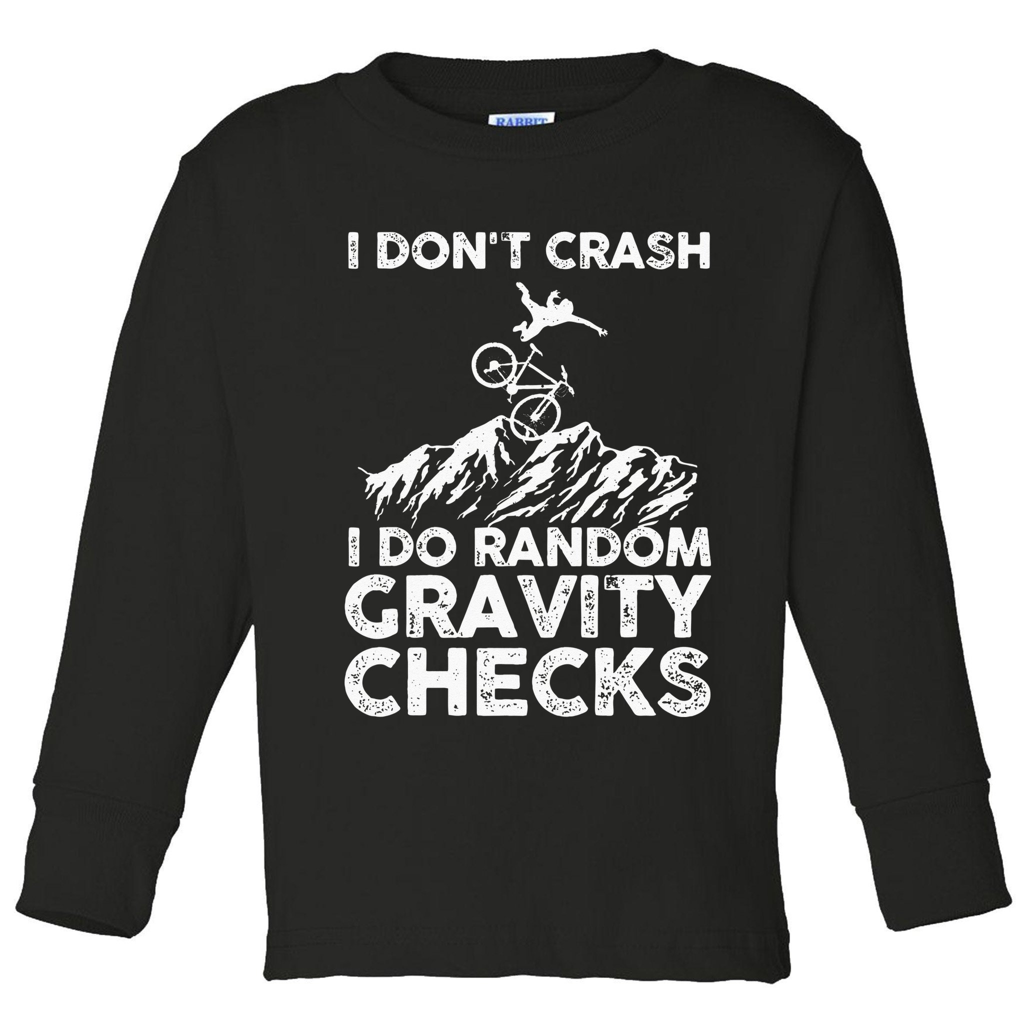 Funny Mountain Bike Art MTB Mountain Biking Lover Men Women Toddler Long Sleeve Shirt