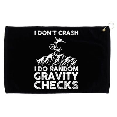 Funny Mountain Bike Art MTB Mountain Biking Lover Men Women Grommeted Golf Towel