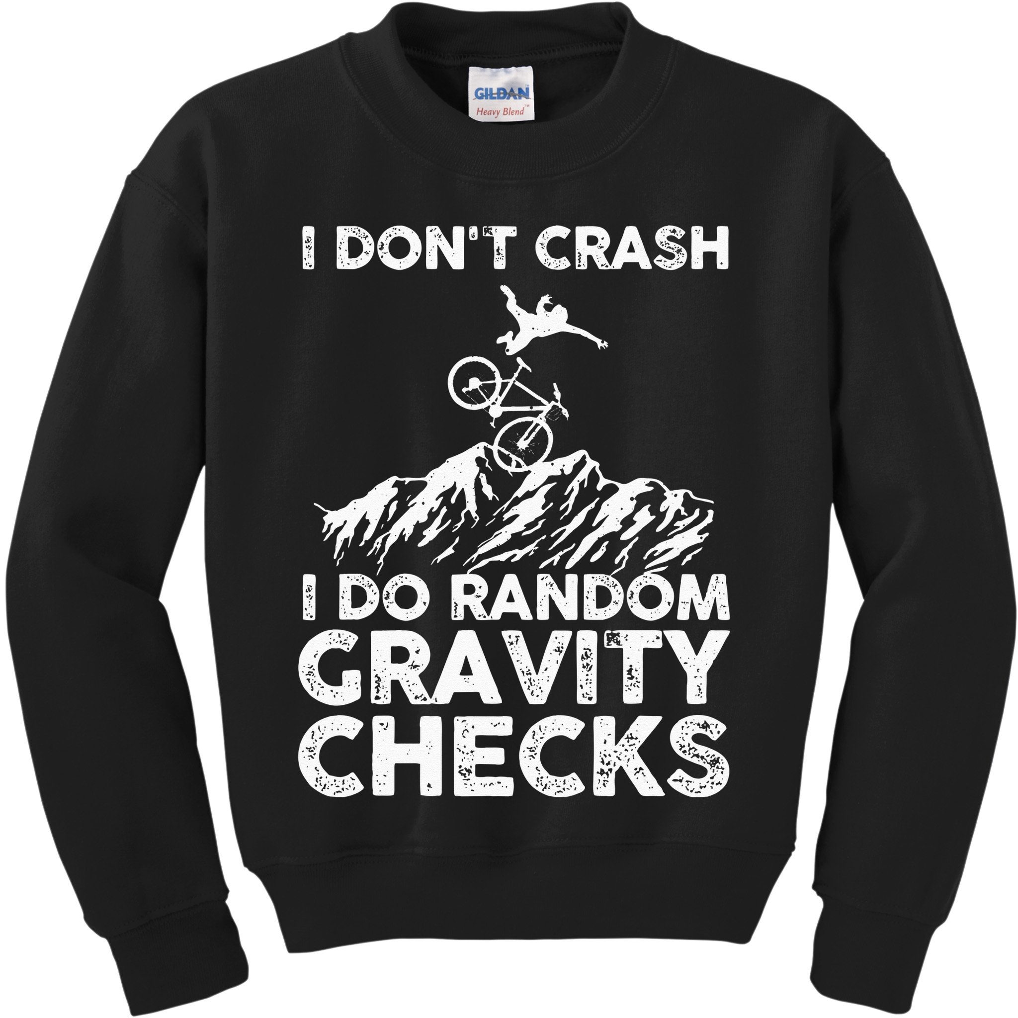 Funny Mountain Bike Art MTB Mountain Biking Lover Men Women Kids Sweatshirt
