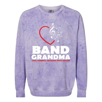 Funny Marching Band Grandma Music Lover Percussion Mom Gift Colorblast Crewneck Sweatshirt