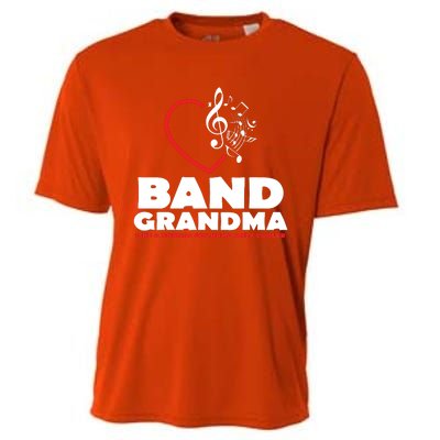 Funny Marching Band Grandma Music Lover Percussion Mom Gift Cooling Performance Crew T-Shirt