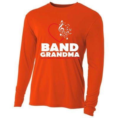 Funny Marching Band Grandma Music Lover Percussion Mom Gift Cooling Performance Long Sleeve Crew