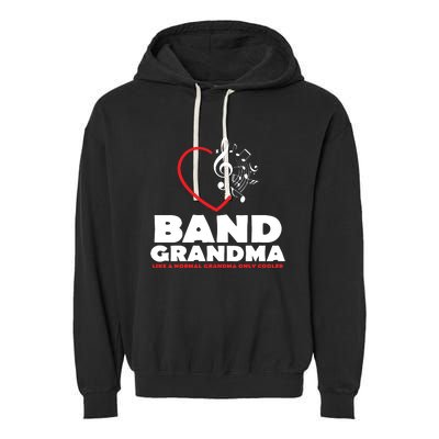 Funny Marching Band Grandma Music Lover Percussion Mom Gift Garment-Dyed Fleece Hoodie