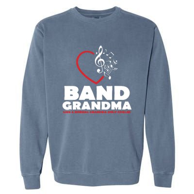 Funny Marching Band Grandma Music Lover Percussion Mom Gift Garment-Dyed Sweatshirt