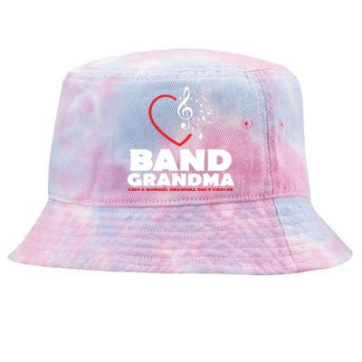 Funny Marching Band Grandma Music Lover Percussion Mom Gift Tie-Dyed Bucket Hat