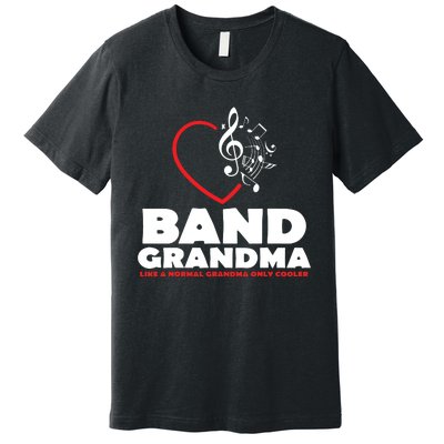 Funny Marching Band Grandma Music Lover Percussion Mom Gift Premium T-Shirt