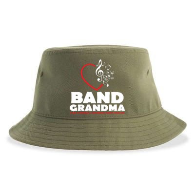 Funny Marching Band Grandma Music Lover Percussion Mom Gift Sustainable Bucket Hat