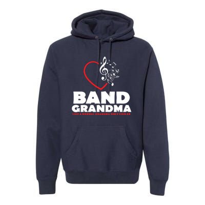 Funny Marching Band Grandma Music Lover Percussion Mom Gift Premium Hoodie