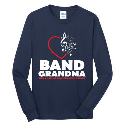 Funny Marching Band Grandma Music Lover Percussion Mom Gift Tall Long Sleeve T-Shirt