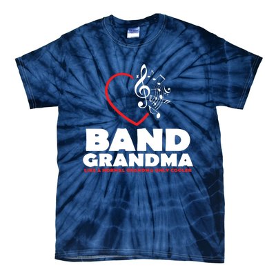 Funny Marching Band Grandma Music Lover Percussion Mom Gift Tie-Dye T-Shirt