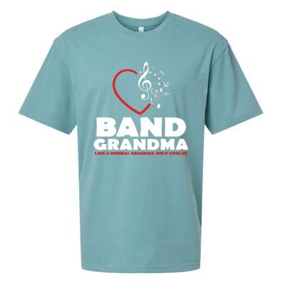 Funny Marching Band Grandma Music Lover Percussion Mom Gift Sueded Cloud Jersey T-Shirt