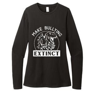 Funny Make Bullying Extinct TRex Unity Day Kindness Orange Womens CVC Long Sleeve Shirt