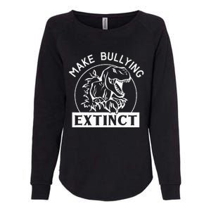 Funny Make Bullying Extinct TRex Unity Day Kindness Orange Womens California Wash Sweatshirt