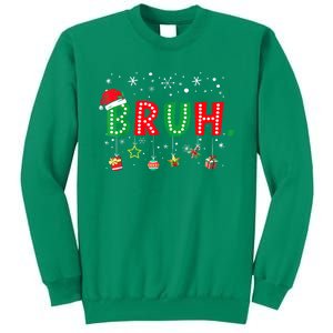 Funny Meme Bruh Christmas Saying Bro Greeting Xmas Gift Sweatshirt