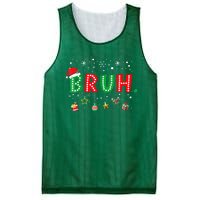 Funny Meme Bruh Christmas Saying Bro Greeting Xmas Gift Mesh Reversible Basketball Jersey Tank