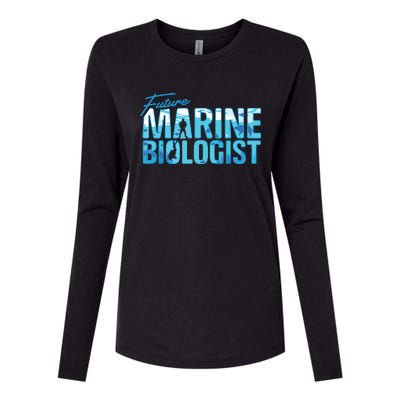 Future Marine Biologist Ocean Student Biology Gift Womens Cotton Relaxed Long Sleeve T-Shirt