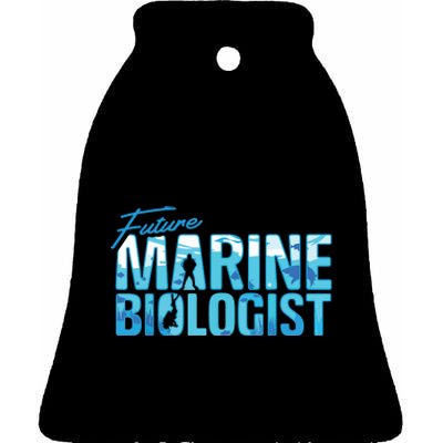 Future Marine Biologist Ocean Student Biology Gift Ceramic Bell Ornament