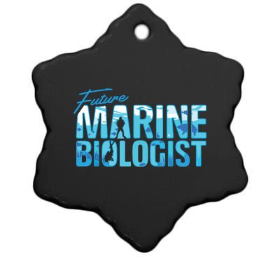 Future Marine Biologist Ocean Student Biology Gift Ceramic Star Ornament