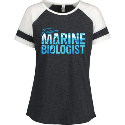 Future Marine Biologist Ocean Student Biology Gift Enza Ladies Jersey Colorblock Tee