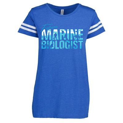 Future Marine Biologist Ocean Student Biology Gift Enza Ladies Jersey Football T-Shirt