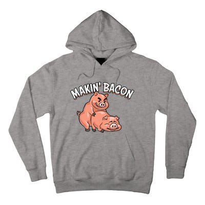 Funny Making Bacon For Women Cool Pig Bacon Joke Tall Hoodie