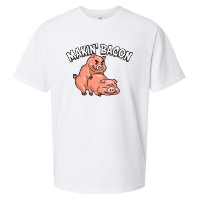 Funny Making Bacon For Women Cool Pig Bacon Joke Sueded Cloud Jersey T-Shirt