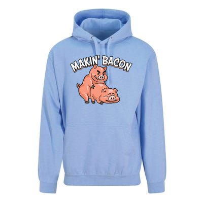 Funny Making Bacon For Women Cool Pig Bacon Joke Unisex Surf Hoodie