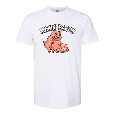 Funny Making Bacon For Women Cool Pig Bacon Joke Softstyle® CVC T-Shirt