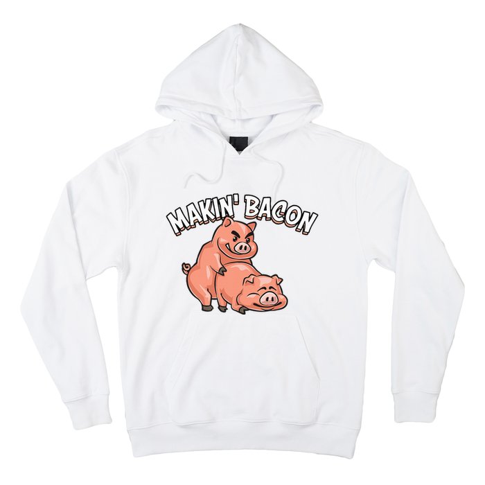 Funny Making Bacon For Women Cool Pig Bacon Joke Hoodie