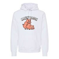 Funny Making Bacon For Women Cool Pig Bacon Joke Premium Hoodie