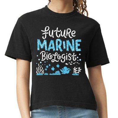 Future Marine Biologist Student Comfort Colors Boxy T-Shirt