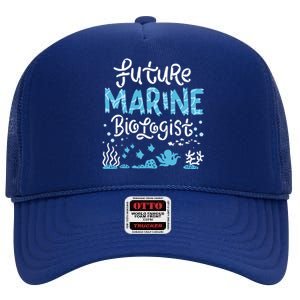 Future Marine Biologist Student High Crown Mesh Back Trucker Hat