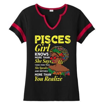 February March birthday astrology Zodiac sign Pisces queen Ladies Halftime Notch Neck Tee