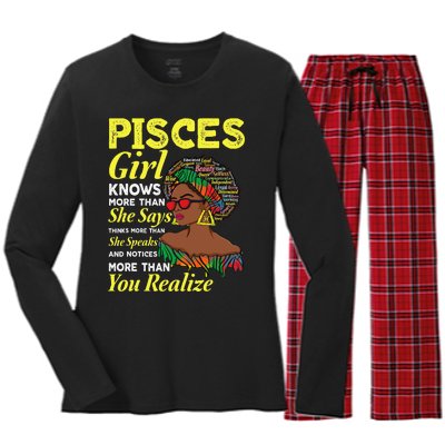 February March birthday astrology Zodiac sign Pisces queen Women's Long Sleeve Flannel Pajama Set 