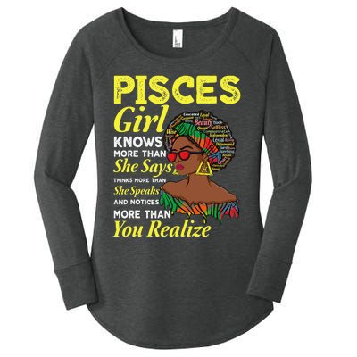 February March birthday astrology Zodiac sign Pisces queen Women's Perfect Tri Tunic Long Sleeve Shirt